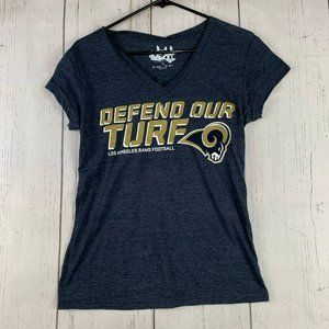 Los Angeles Rams Medium Touch Casual T-Shirt‎ Blue New Women